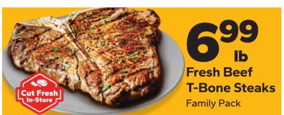 Fresh Beef T-Bone Steaks
