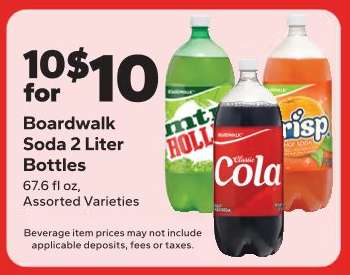 Boardwalk Soda 2 Liter Bottles