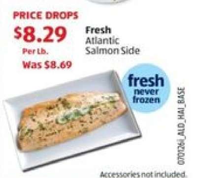 Fresh Atlantic Salmon Side