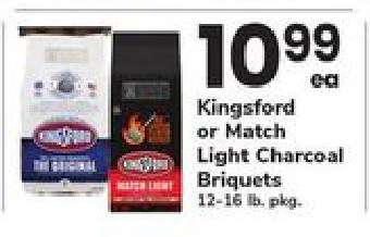 Kingsford or Match Light Charcoal Briquets