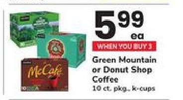Green Mountain or Donut Shop Coffee