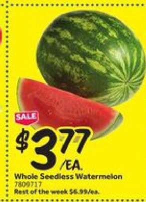 Whole Seedless Watermelon