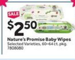 NATURE'S PROMISE BABY WIPES