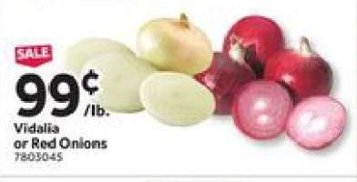 Vidalia or Red Onions