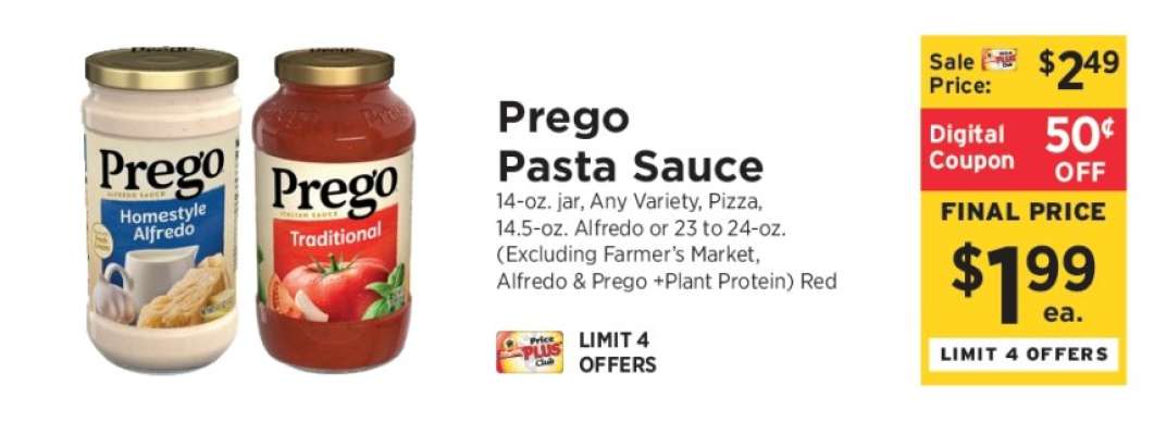 Prego Pasta Sauce