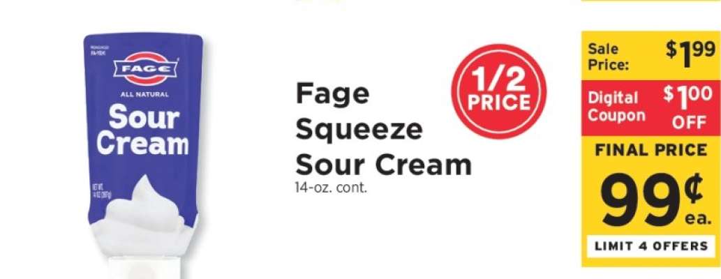 Fage Squeeze Sour Cream