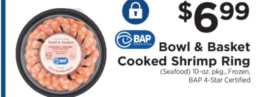 Bowl & Basket Cooked Shrimp Ring