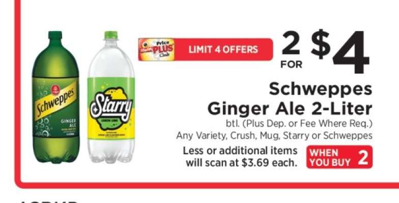 Schweppes Ginger Ale 2-Liter