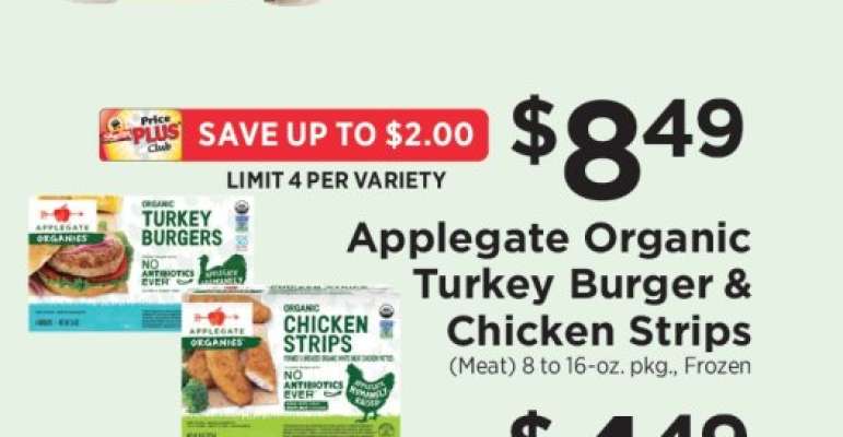Applegate Organic Turkey Burger & Chicken Strips