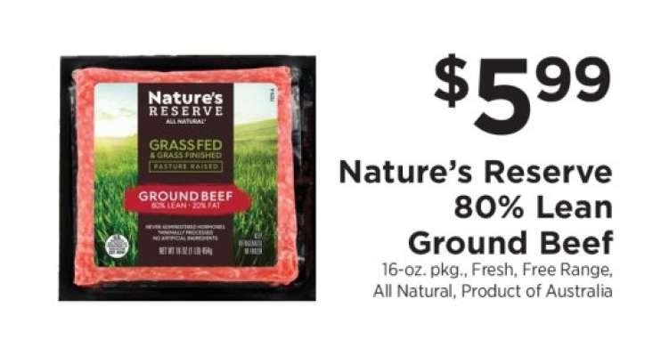 Nature's Reserve 80% Lean Ground Beef