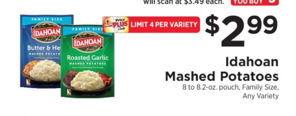 Idahoan Mashed Potatoes