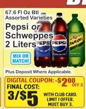 Pepsi or Schweppes