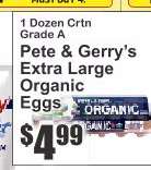 Pete & Gerry's Extra Large Organic Eggs
