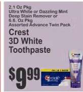 Crest 3D White Toothpaste