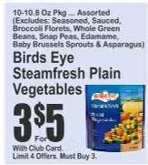 Birds Eye Steamfresh Plain Vegetables