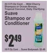 Suave Shampoo or Conditioner
