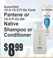 Pantene or Native Shampoo or Conditioner