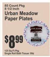 Urban Meadow Paper Plates