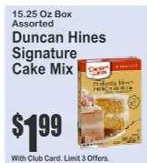 Duncan Hines Signature Cake Mix