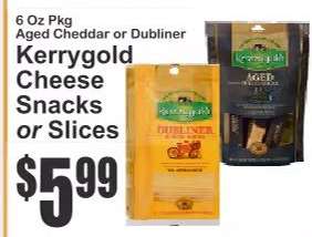 Kerrygold Cheese Snacks or Slices