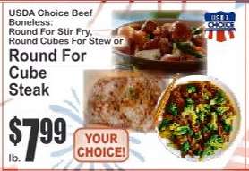 USDA Choice Beef Boneless