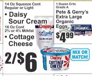 Daisy Sour Cream or Cottage Cheese