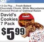 David's Cookies 7 Pack