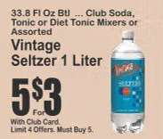 Vintage Seltzer 1 Liter