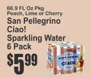 San Pellegrino Ciao! Sparkling Water 6 Pack