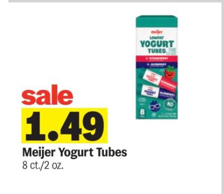 Meijer Yogurt Tubes