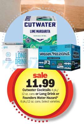 Cutwater Cocktails, Long Drink, or Founders Water Hazard