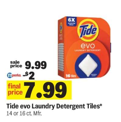 Tide evo Laundry Detergent Tiles