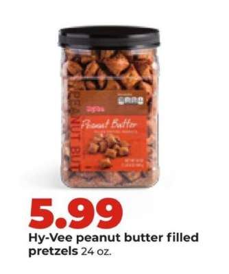 Hy-Vee peanut butter filled pretzels
