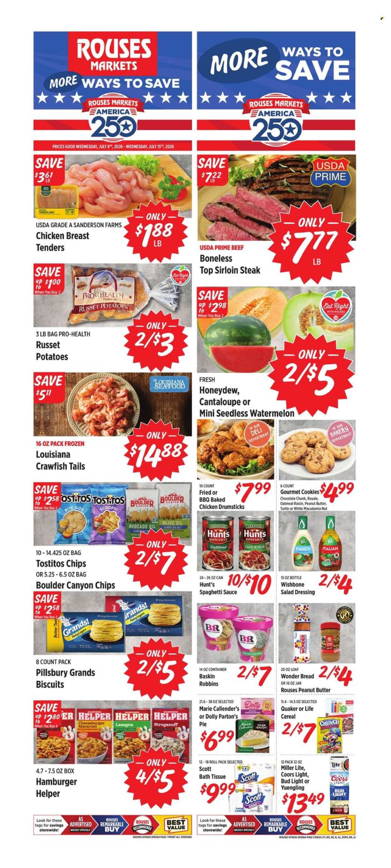 Rouses Markets ad - 07/08/2026 - 07/15/2026. Page 1
