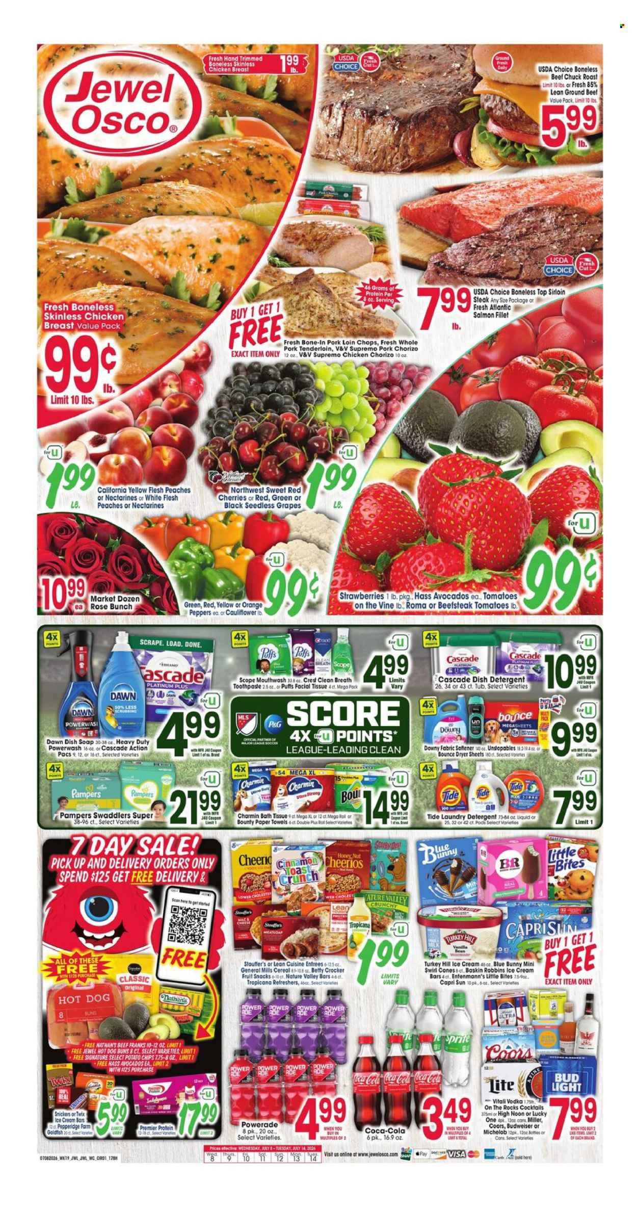 Jewel Osco ad - 07/08/2026 - 07/14/2026. Page 1