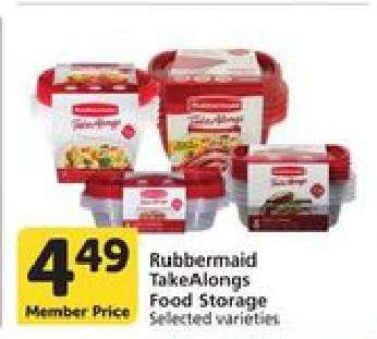 Rubbermaid TakeAlongs Food Storage