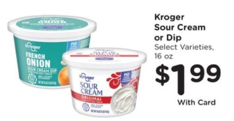 Kroger Sour Cream or Dip