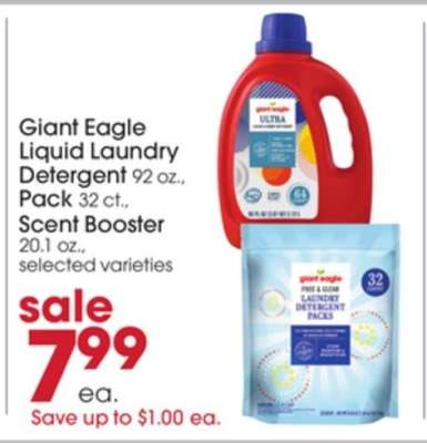 Giant Eagle Liquid Laundry Detergent