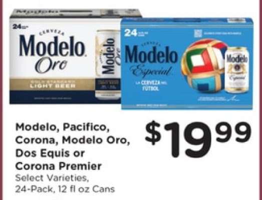 Modelo, Pacifico, Corona, Modelo Oro, Dos Equis or Corona Premier