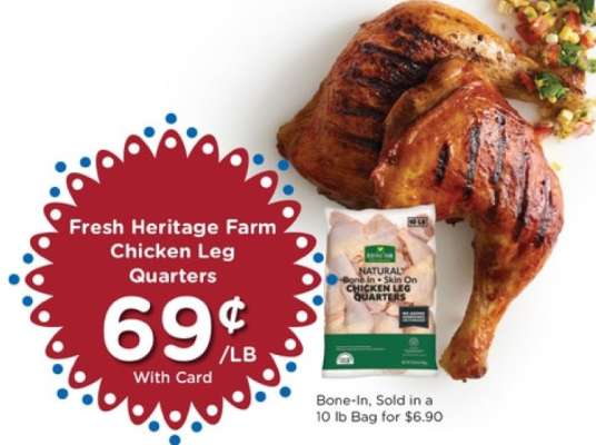 Fresh Heritage Farm Chicken Leg Quarters