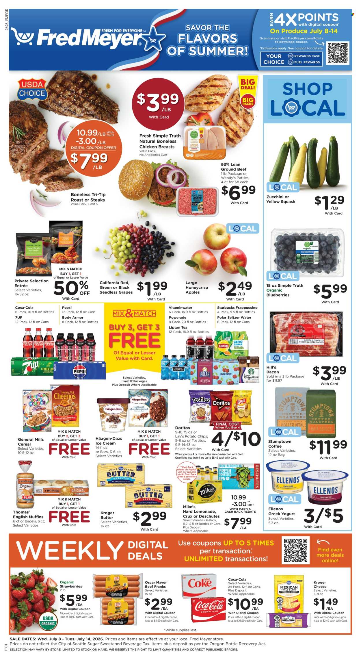Fred Meyer ad - 07/08/2026 - 07/14/2026. Page 1