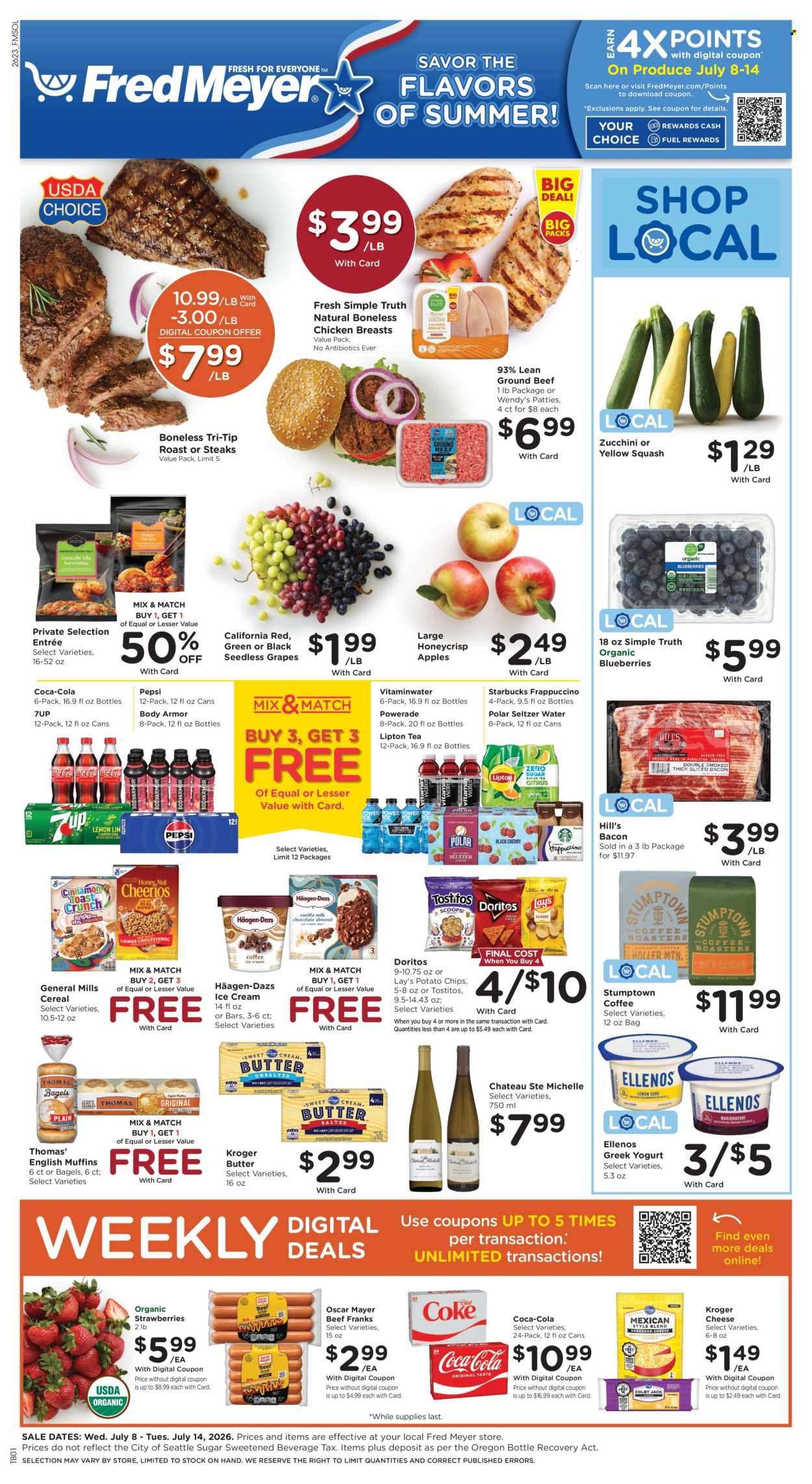 Fred Meyer ad - 07/08/2026 - 07/14/2026. Page 1