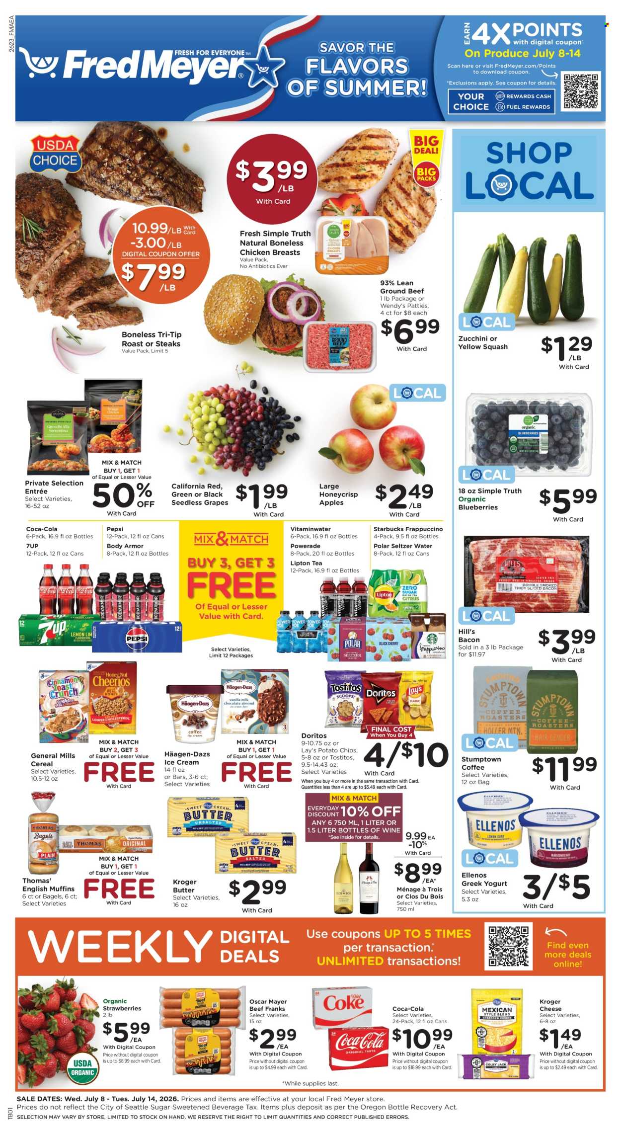 Fred Meyer ad - 07/08/2026 - 07/14/2026. Page 1