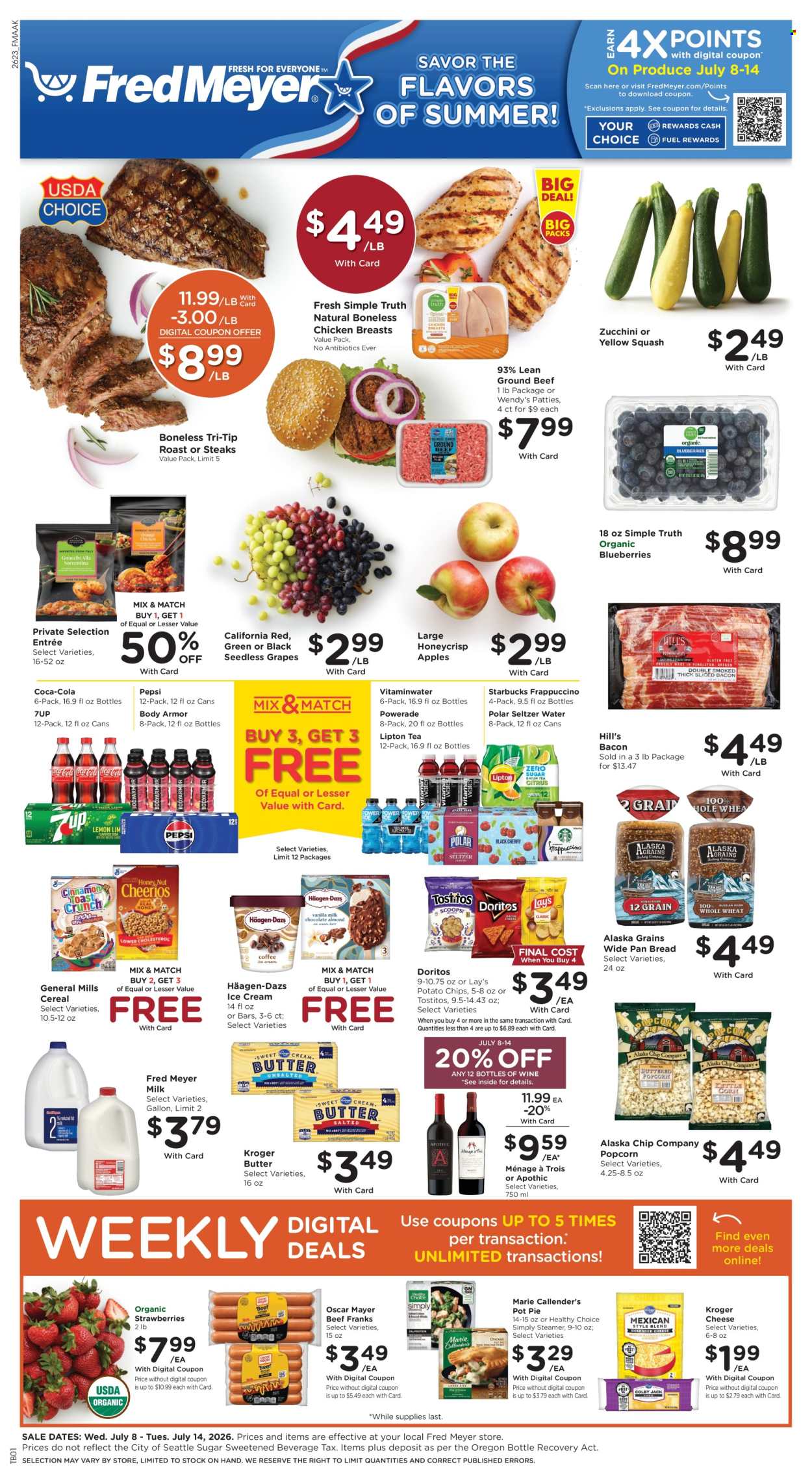 Fred Meyer ad - 07/08/2026 - 07/14/2026. Page 1