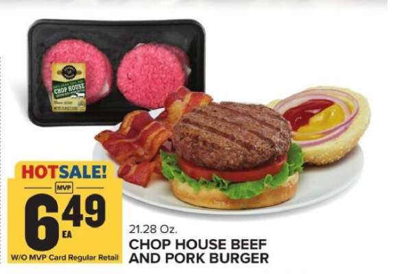 Chop House Beef and Pork Burger