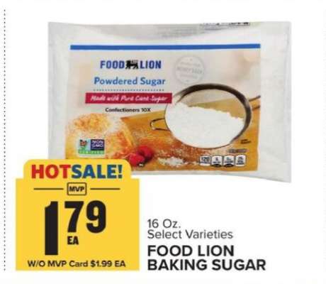 FOOD LION BAKING SUGAR