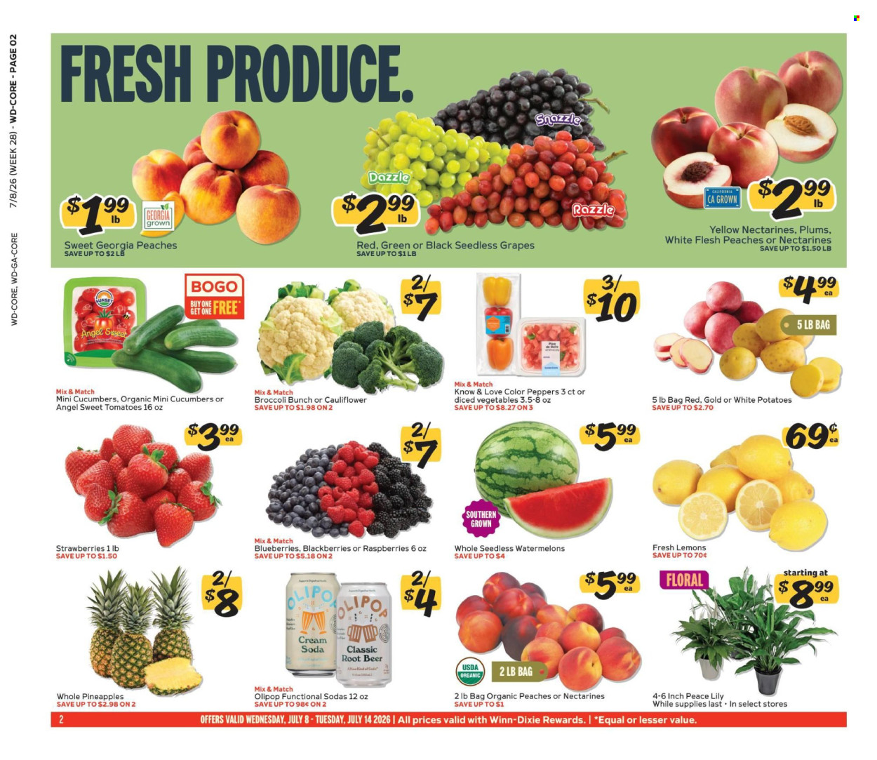 Winn Dixie ad - 07/08/2026 - 07/14/2026. Page 2