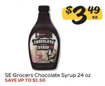 SE Grocers Chocolate Syrup