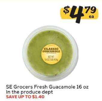 SE Grocers Fresh Guacamole