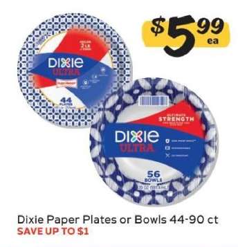 Dixie Paper Plates or Bowls